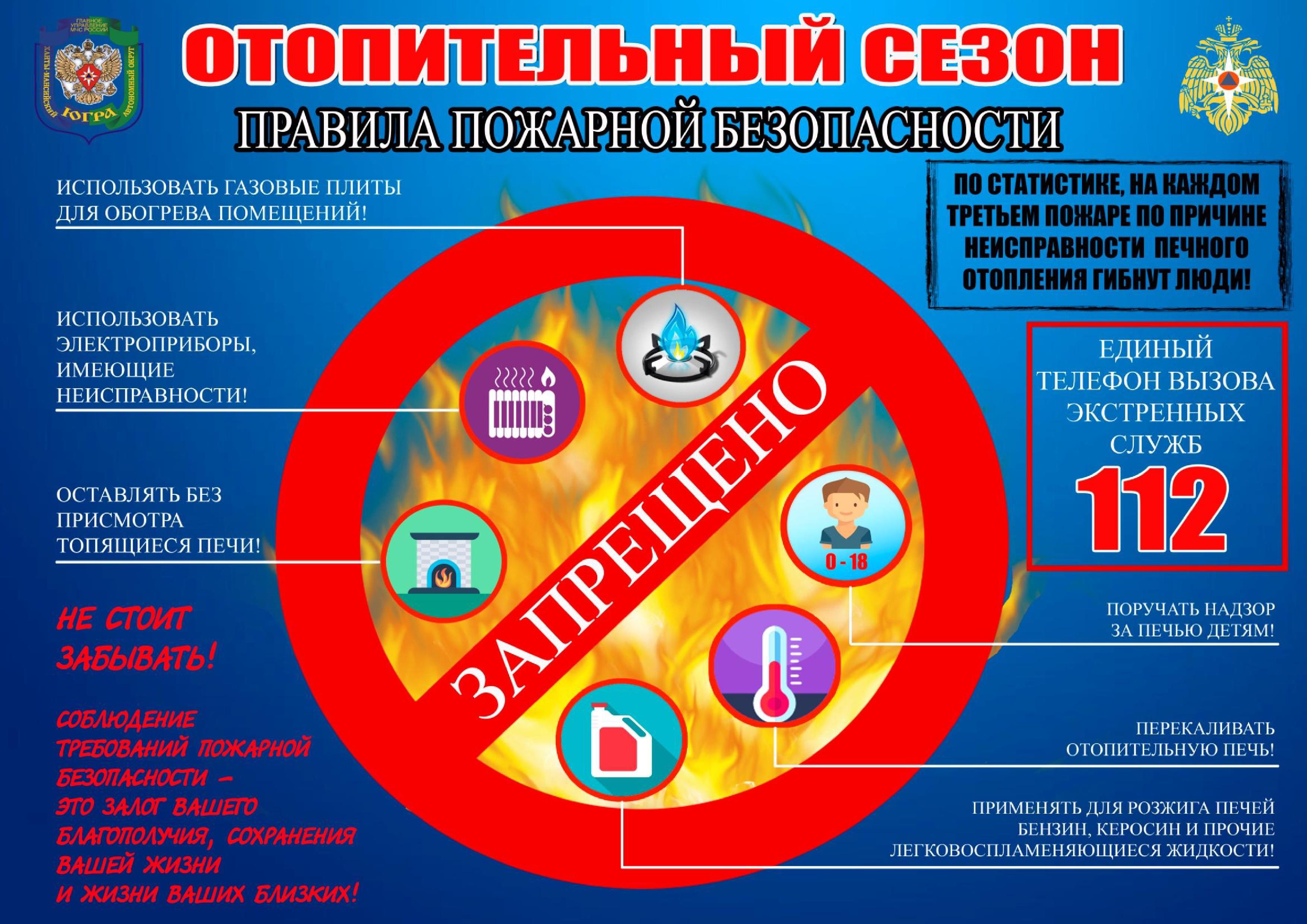 Администрация сельского поселения Саранпауль | Главное Управление МЧС  России по ХМАО-Югре напоминает об основных требованиях пожарной безопасности